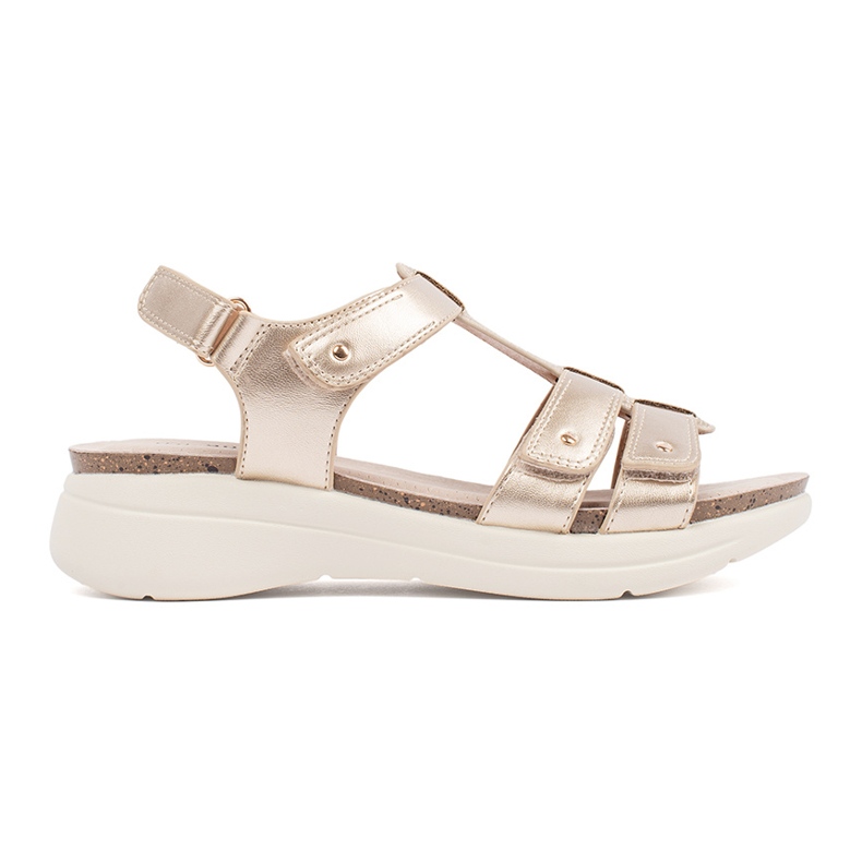 Goodin Cómodas sandalias de oro para mujeres dorado Goodin Cómodas sandalias de oro para mujeres dorado