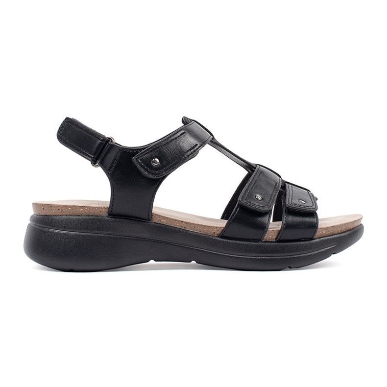 Goodin Sandalias cómodas mujer negras negro