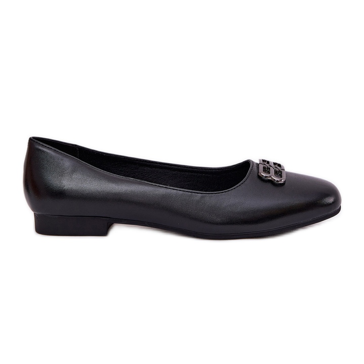 Vinceza Elegantes bailarinas femeninas con decoración de Vincez 62206 Black negro