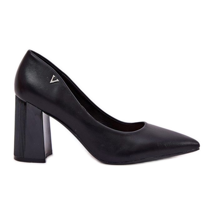 Bombas elegantes en el Vinceza 62220 Black Post negro