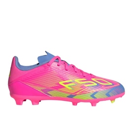 Adidas F50 League FG/MG IE3745 Zapatos de fútbol rosa