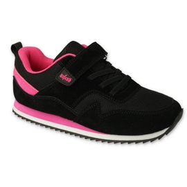 Befado deportivo infantil con velcro 516X217 negro y rosa