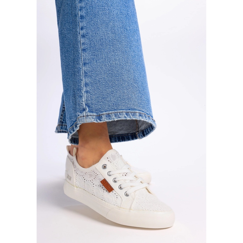Big Star Women's Sneakers con patrón W274925 White blanco