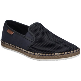 Zapatos para hombres insertados alpargrilles azul marino rieker b5265-14