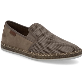 Zapatos para hombres insertados beige rieker b5265-65
