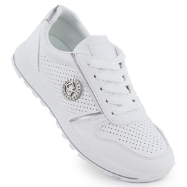 Zapatos deportivos femeninos Potocki blanco Py16342