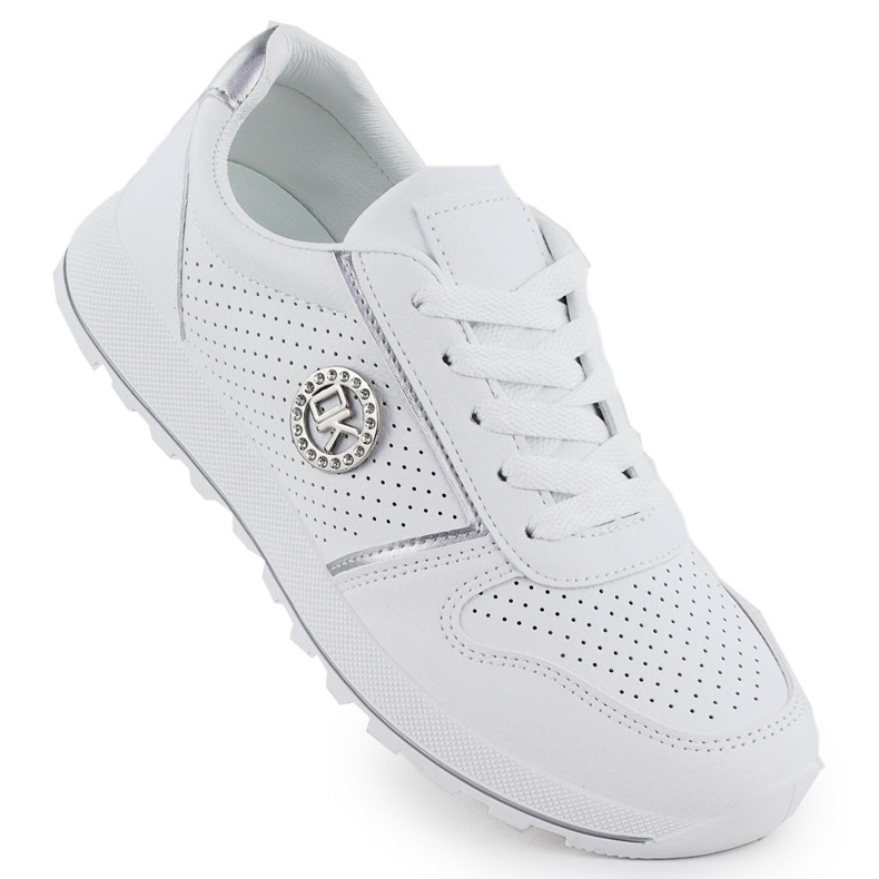 Zapatos deportivos femeninos Potocki blanco Py16342