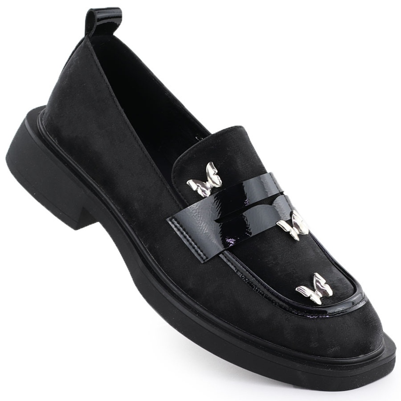 Zapatos de mujer Señores con mariposas negras Potocki SZ12650 negro
