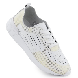 Białe Artiker 56C1036 zapatos deportivos de cuero abiertos blanco