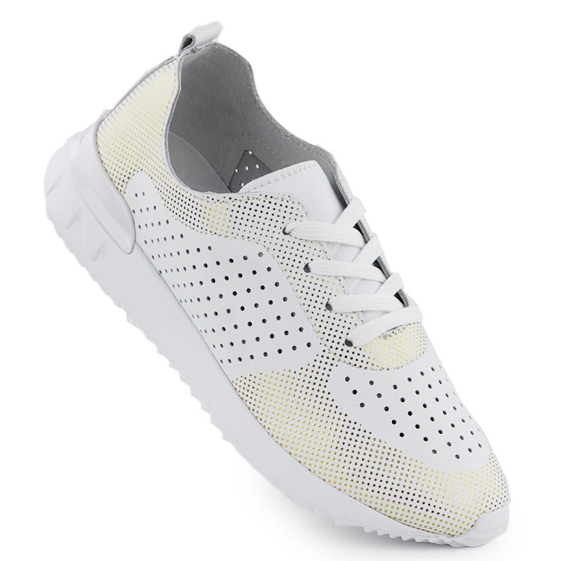 Białe Artiker 56C1036 zapatos deportivos de cuero abiertos blanco Białe Artiker 56C1036 zapatos deportivos de cuero abiertos blanco