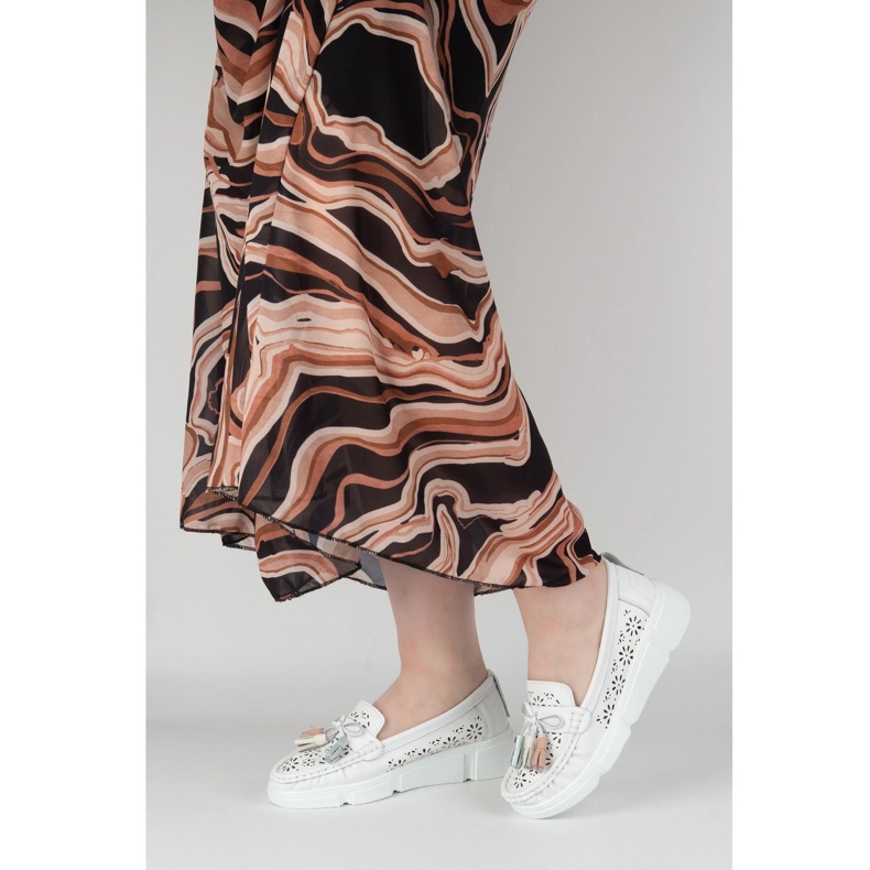 Filippo DP6705/25 mocasines de cuero blanco