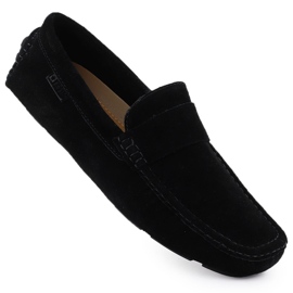 Mocasadores de cuero para hombres Black Big Star RR174049 beige