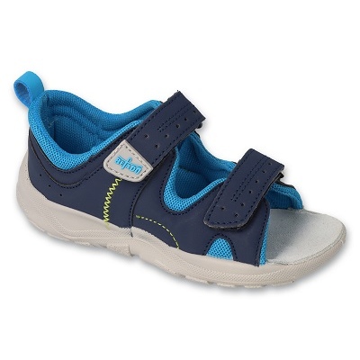 Sandalias Befado Inserto de cuero para niños 721P021 azul marino Sandalias Befado Inserto de cuero para niños 721P021 azul marino