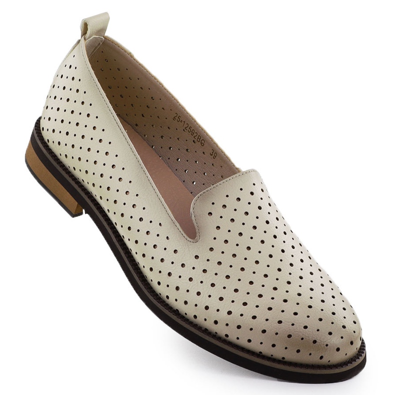 Zapatos de trabajo de mujer Lords Beige Potocki SZ12592