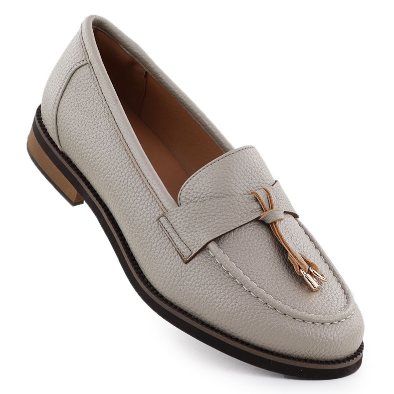 Zapatos mocasines de mujer Lordy beige potocki sz12627