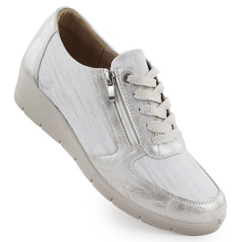 Zapatos de servicio para Silver Sabatina LH01 plata
