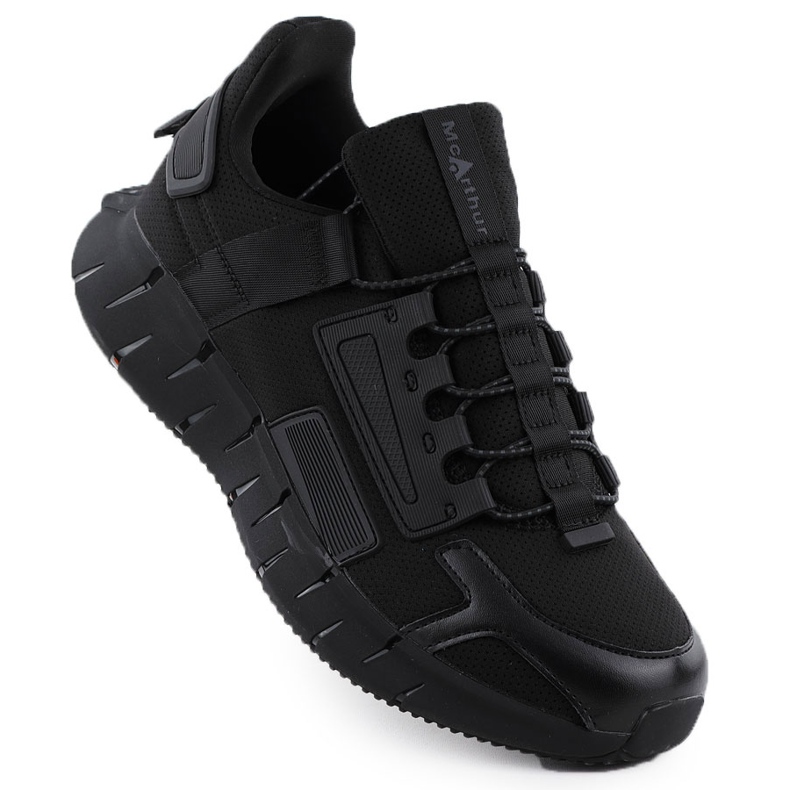 McArthur Zapatos deportivos para hombres negros MC4 MC4