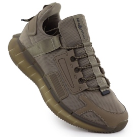 Zapatos deportivos masculinos marrones mcArthur mc4 verde