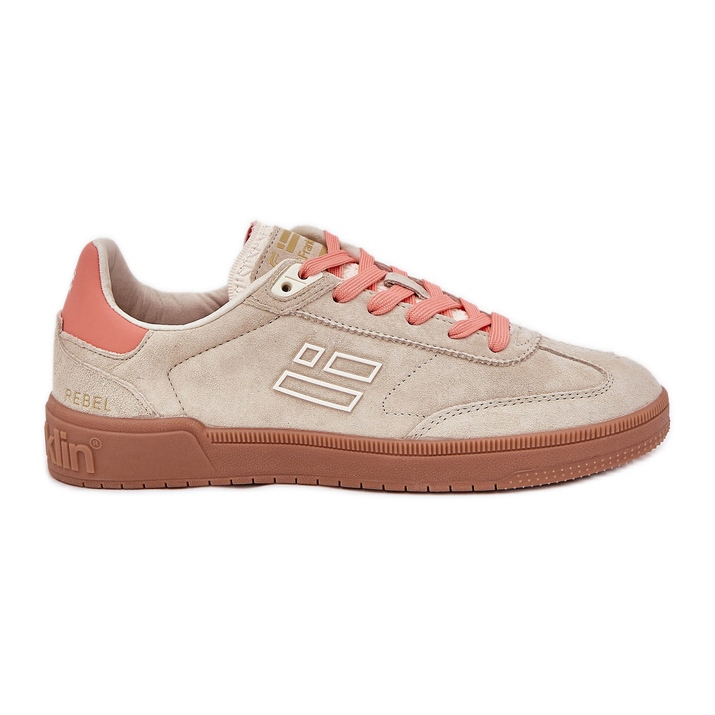 Zapatillas deportivas de gamuza zapatillas para mujeres d.franklin DFSH387005 beige