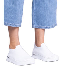 Zapatillas deportivas sin cordones blancas blanco Zapatillas deportivas sin cordones blancas blanco