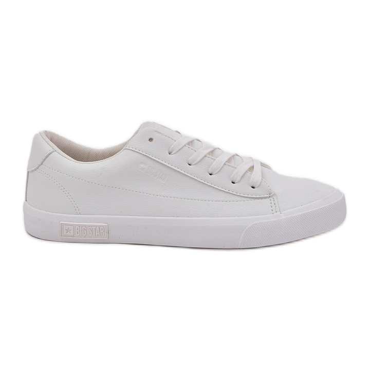 Zapatillas bajas clásicas para hombres con cuero ecológico Big Star NN174250 White blanco