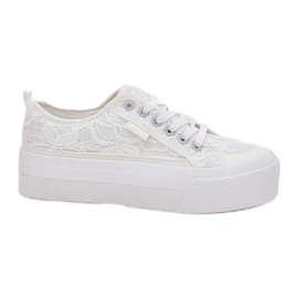 Big Star RR274747 Sneakers de encaje para mujeres blanco