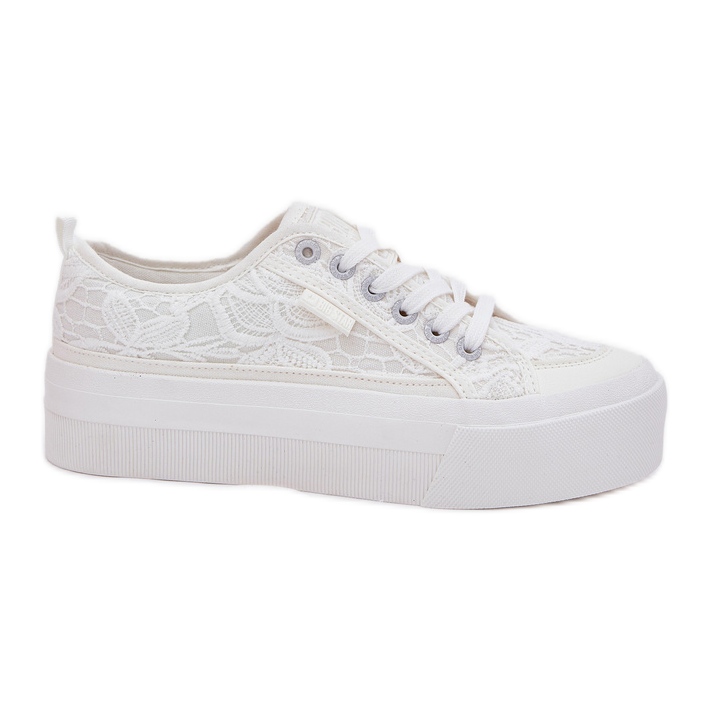 Big Star RR274747 Sneakers de encaje para mujeres blanco
