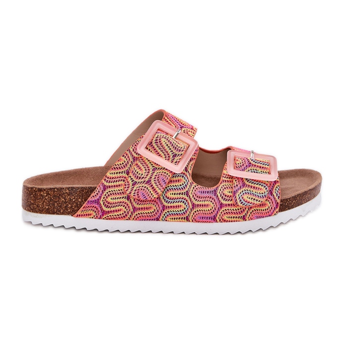 S.Barski Flip Flip Flip con hebillas y brillo S. Barski RB51-006 Naranja