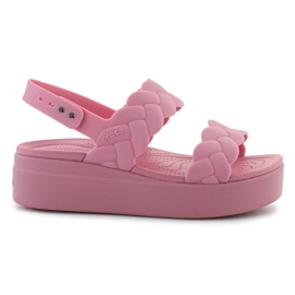Crocs Brooklyn Woven Low Wedge 209977-6xx Sandalias rosa