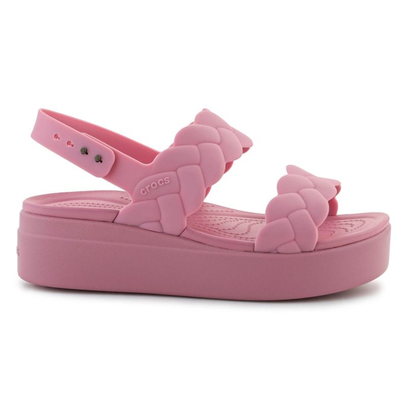 Crocs Brooklyn Woven Low Wedge 209977-6xx Sandalias rosado Crocs Brooklyn Woven Low Wedge 209977-6xx Sandalias rosado