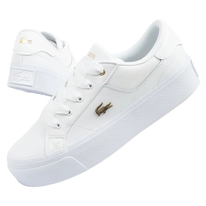 Lacoste Shoes Ziane Platforms 05216 White blanco