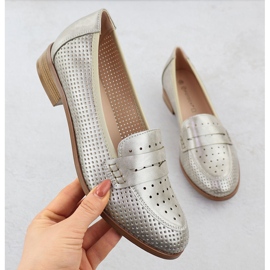 Zapatos de mujer Lores abiertos de oro metálico Potocki 12581 dorado