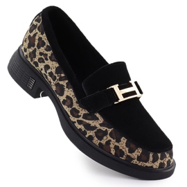 Lordy Leopard Zapatos Lords Negro Vinceza 66791