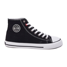 Material de zapatillas para hombres Big Star NN174304 Sistema de alta poli Sistema negro
