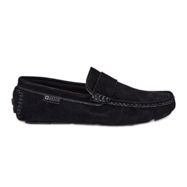 Big Star RR174049 Hombres de gamuza para hombres negro