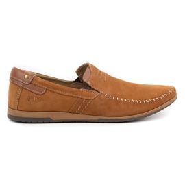 KOMODO Mocasines piel hombre 876 camel marrón