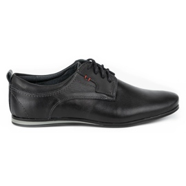 Olivier Zapatos de cuero para hombres 731 negro