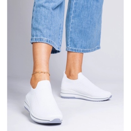 Zapatillas deportivas sin cordones blancas blanco