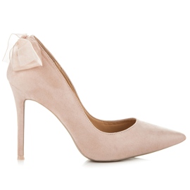 Vices New Collection Tacones con lazo rosado