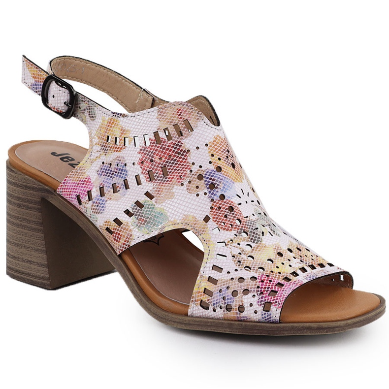 Sandalias para mujeres para mujeres con flores Jezzi 24125 rosado