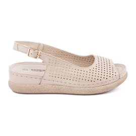 Goodin Sandalias livianas y cómodas dorado
