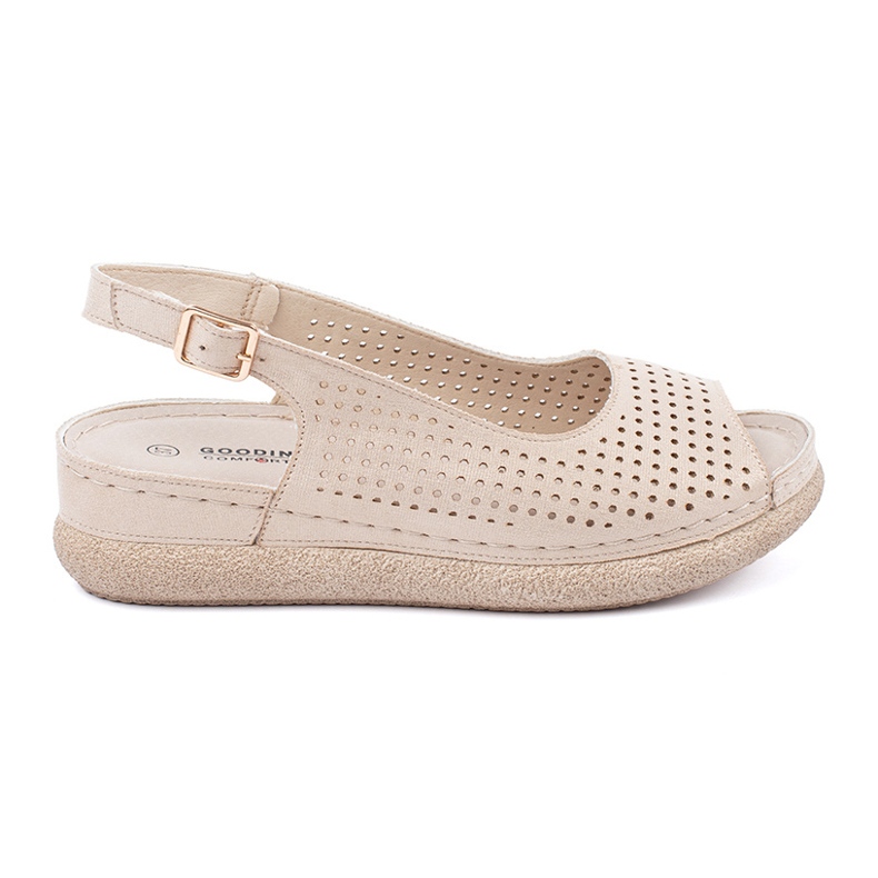 Goodin Sandalias livianas y cómodas dorado