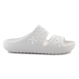 Crocs Classic Floral Cutut Sandal 210966-0Wv Flip Flip Flip blanco