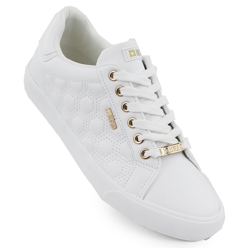 Zapatillas femeninas ecoski blanca big star rr274322 blanco