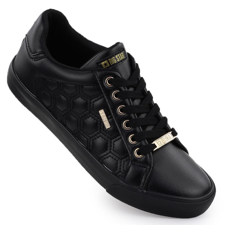Zapatillas de deporte femeninas Ecoski Black Big Star RR274323 negro