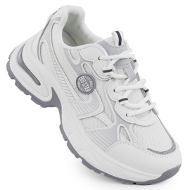 Zapatos deportivos femeninos blancos big star rr274a191