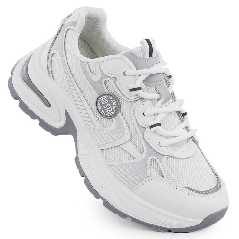 Zapatos deportivos femeninos blancos big star rr274a191