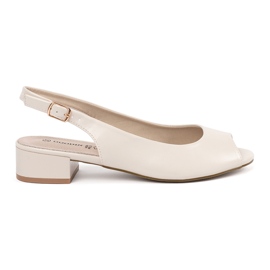 Goodin Sandalias elegantes con lúgubre de lúgubre. beige Goodin Sandalias elegantes con lúgubre de lúgubre. beige