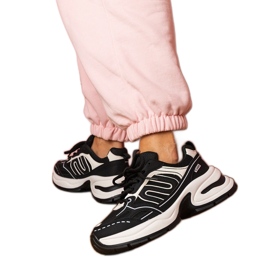 Zapatillas de deporte de zapatillas negras negro