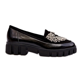 Mocasines mujer charol Laura Messi 2785 Negro